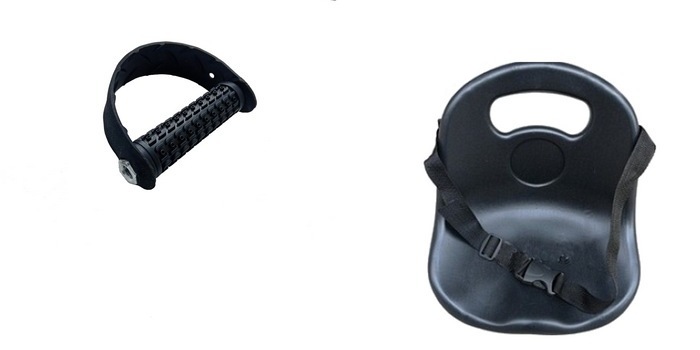 Для безопасности поясной ремень и ремни для ног